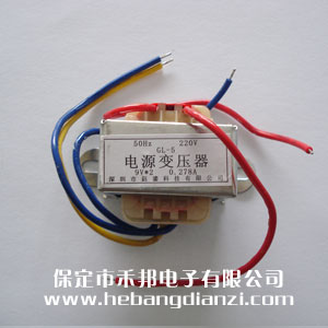 5W电源变(biàn)压器9V*2